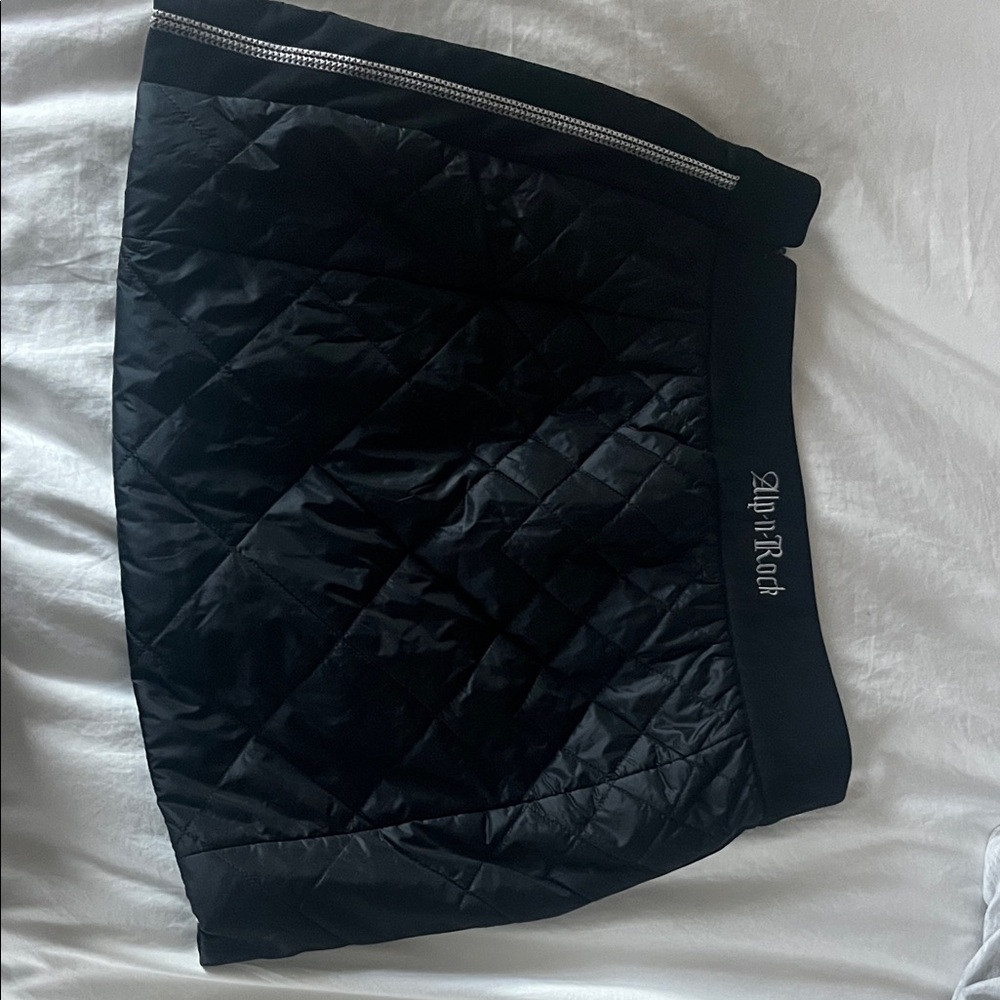 Alp N Rock Black Quilted Mini Skirt M
